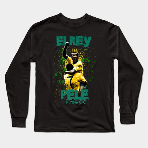 El Rey Pele Long Sleeve T-Shirt by RuthlessMasculinity